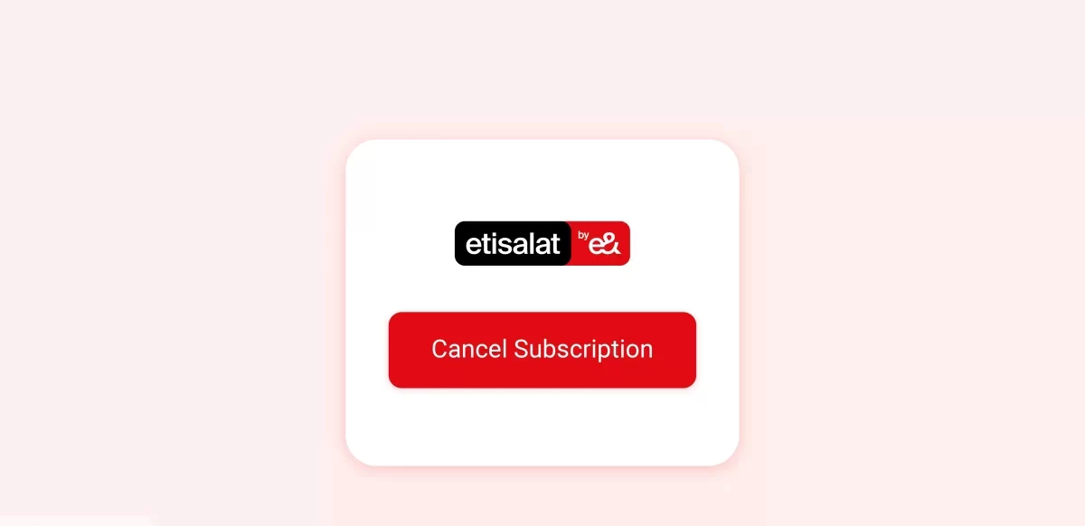 Cancel Etisalat Subscription